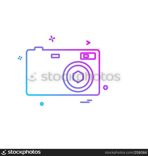 Camera icon design vector