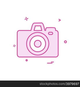 Camera icon design vector