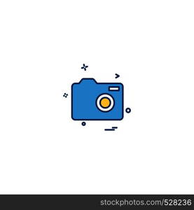 Camera icon design vector