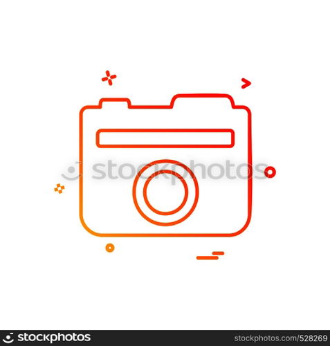 Camera icon design vector