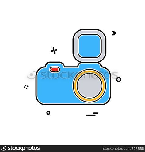 Camera icon design vector