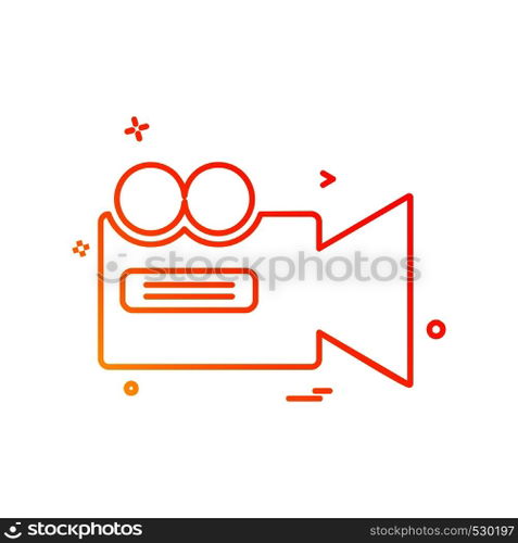 Camera icon design vector
