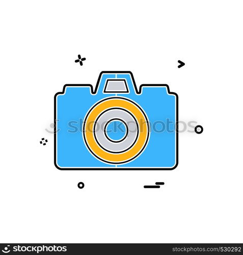 Camera icon design vector