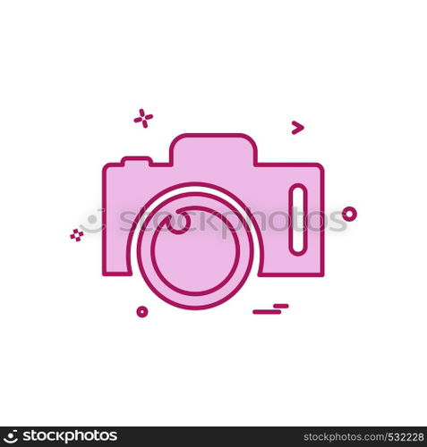 Camera icon design vector