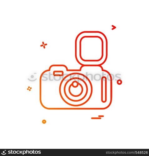 Camera icon design vector
