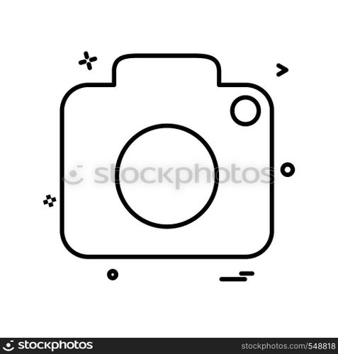Camera icon design vector