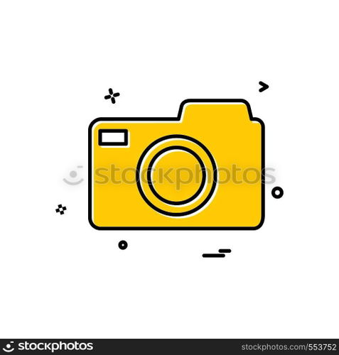Camera icon design vector