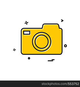 Camera icon design vector