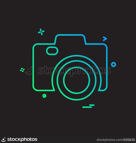 Camera icon design vector