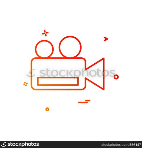Camera icon design vector