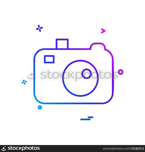 Camera icon design vector