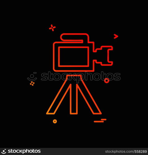 Camera icon design vector
