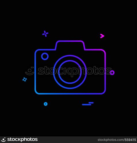 Camera icon design vector