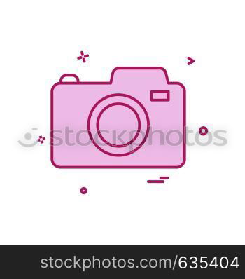 Camera icon design vector