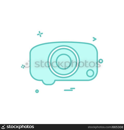 Camera icon design vector