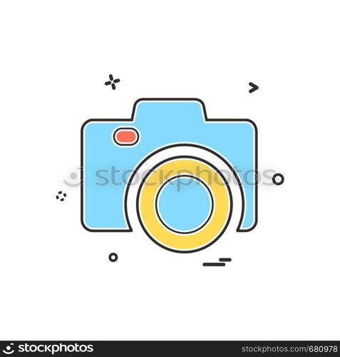 Camera icon design vector