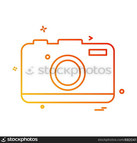 Camera icon design vector