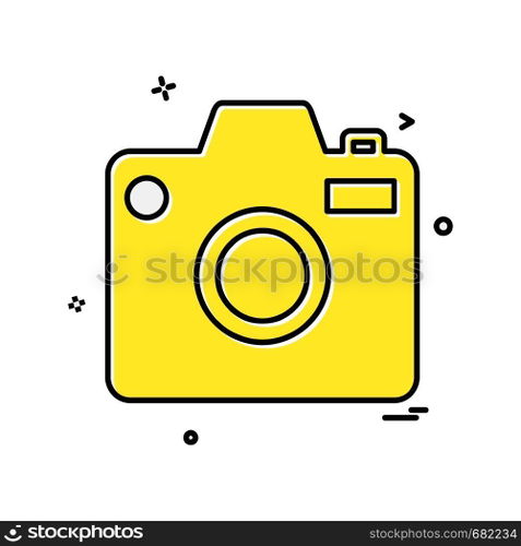 Camera icon design vector