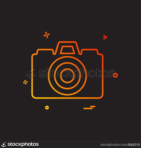 Camera icon design vector