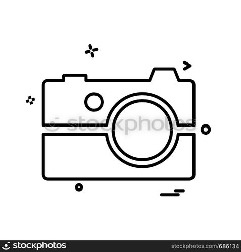 Camera icon design vector
