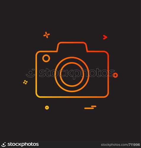Camera icon design vector
