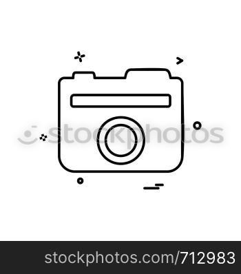 Camera icon design vector