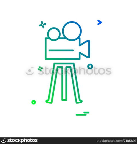 Camera icon design vector