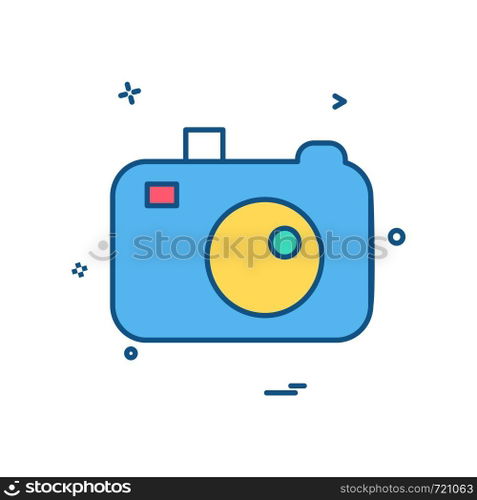 Camera icon design vector