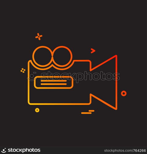 Camera icon design vector