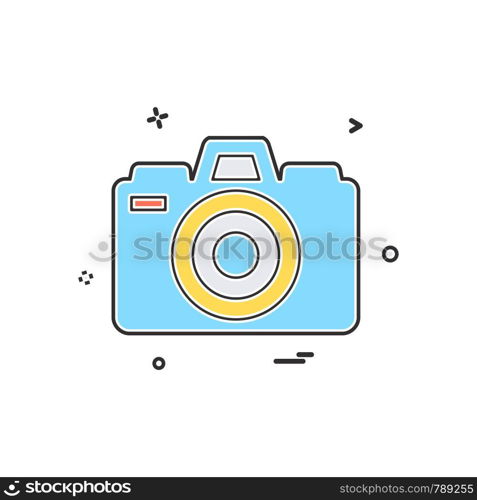 Camera icon design vector