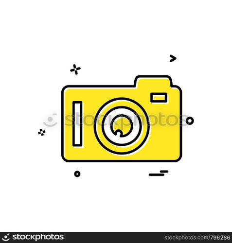 Camera icon design vector