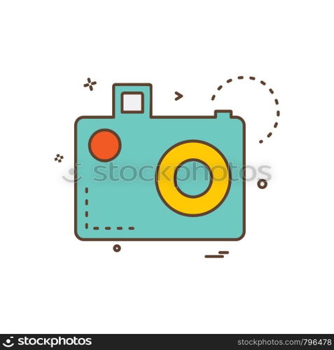 Camera icon design vector