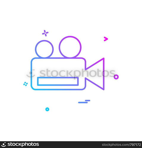 Camera icon design vector