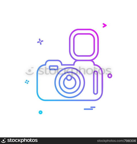 Camera icon design vector