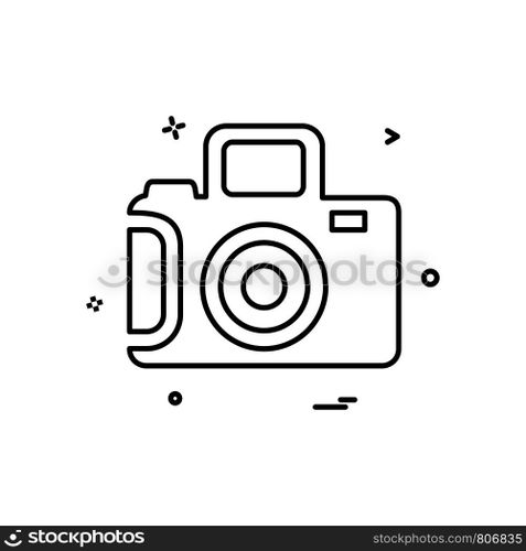 Camera icon design vector