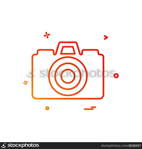 Camera icon design vector