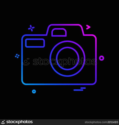 Camera icon design vector