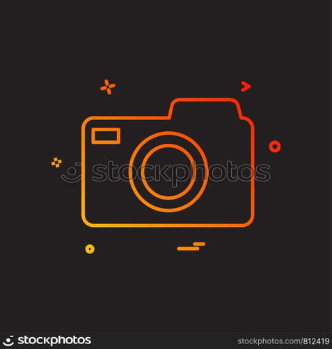 Camera icon design vector