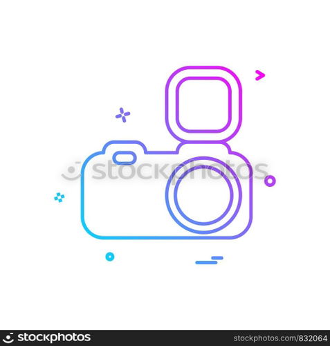 Camera icon design vector