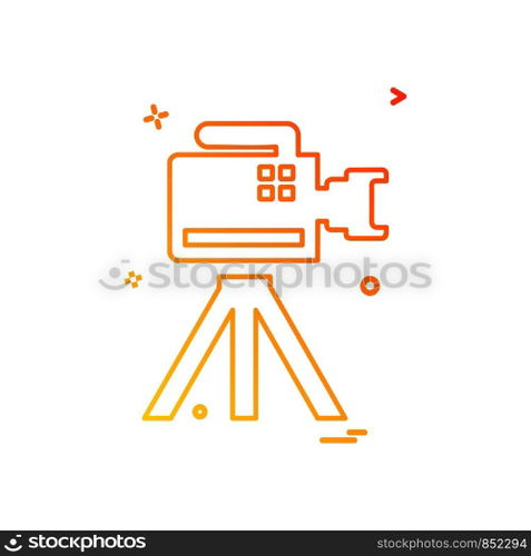 Camera icon design vector
