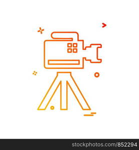 Camera icon design vector