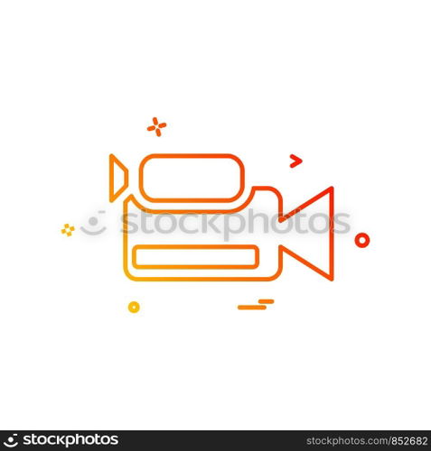 Camera icon design vector