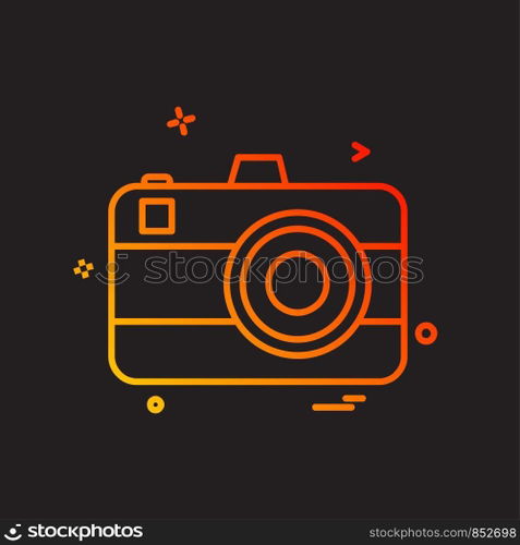 Camera icon design vector