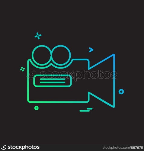 Camera icon design vector