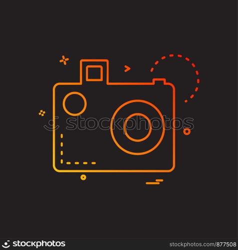 Camera icon design vector