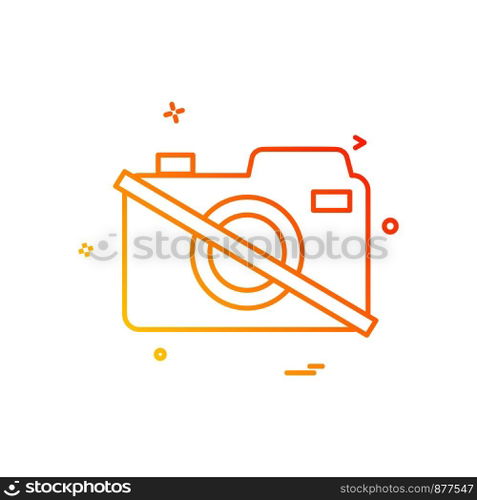 Camera icon design vector