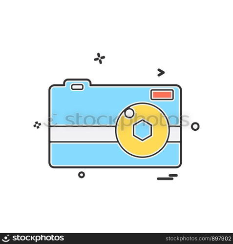 Camera icon design vector