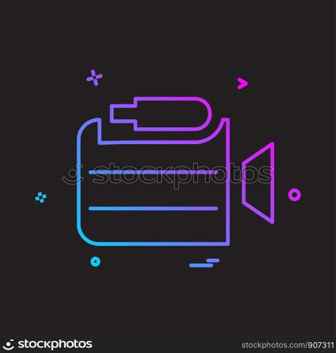Camera icon design vector