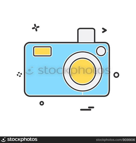 Camera icon design vector