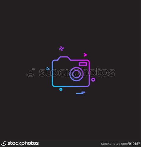 Camera icon design vector 